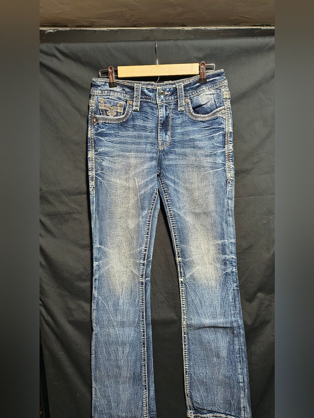 Rock Revival Women's Blue Faded Boot Cut Jeans